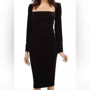 ASTR  the Label Virginia Velvet Midi Dress Size M